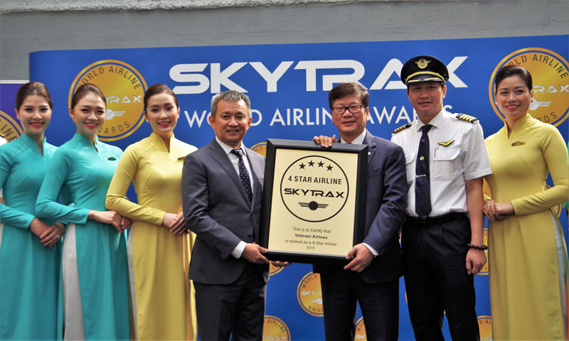 Vietnam Airlines năm thứ tư liên tiếp nhận chứng chỉ hàng không Skytrax 4 sao (nguồn: spirit.vietnamairlines.com)