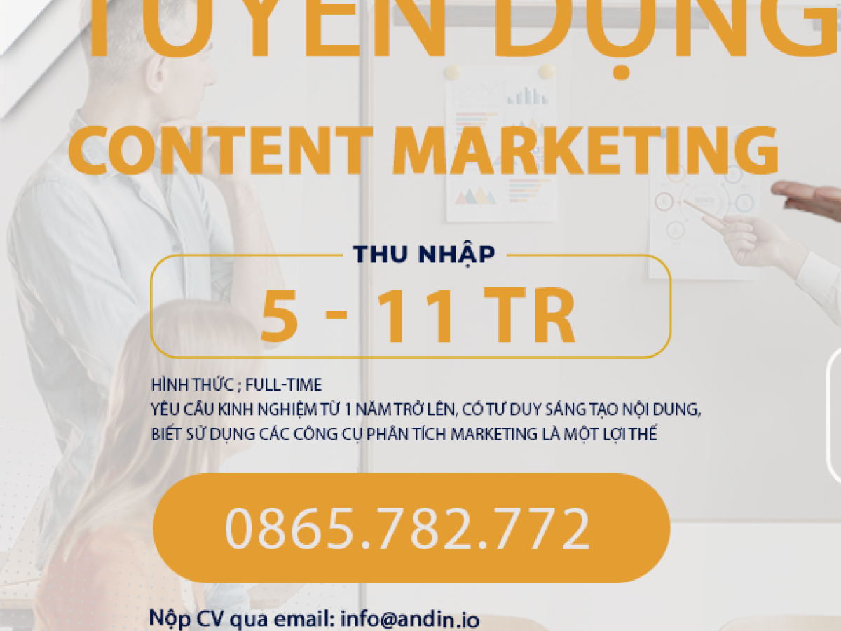 ANDIN JSC tuyển dụng Content Marketing