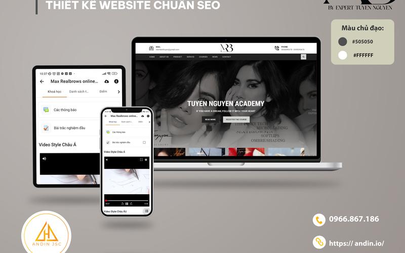 Thiết kế website đào tạo Tuyền Nguyễn