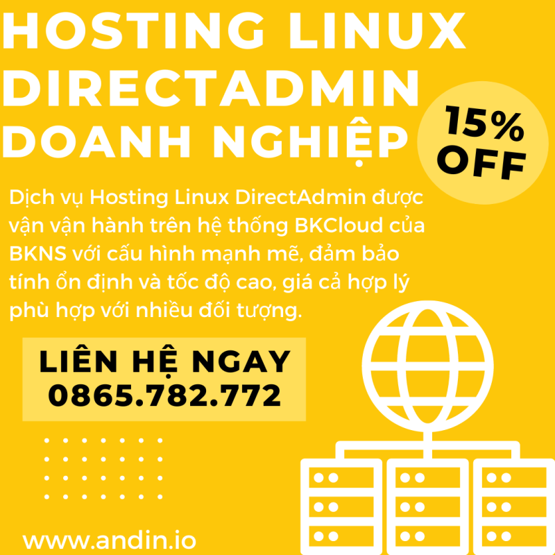 Bảng Giá Hosting Linux DirectAdmin DN