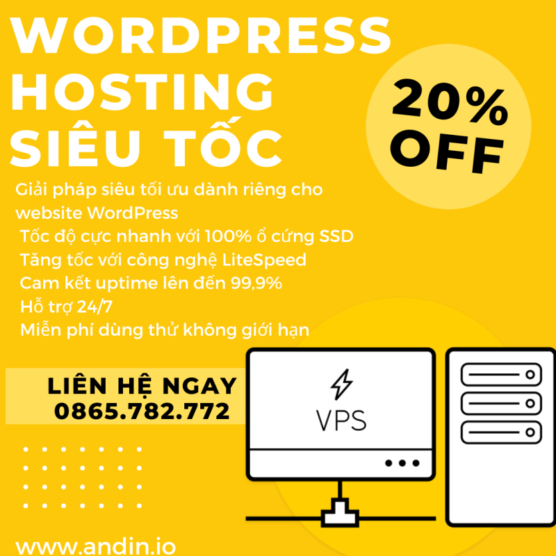 Bảng Giá Hosting WordPress Siêu Tốc