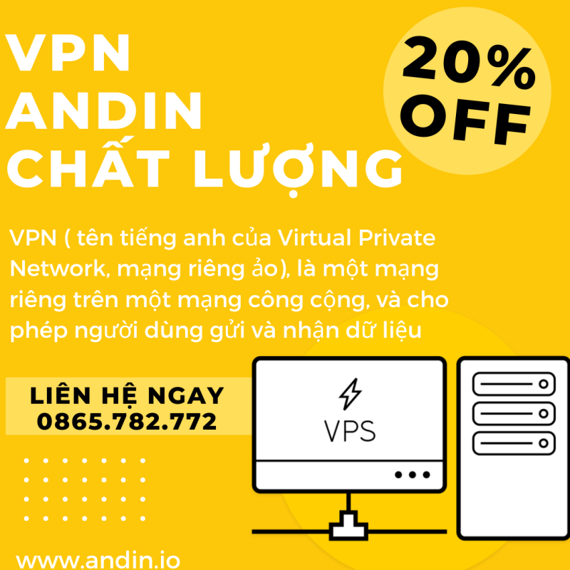 Bảng giá VPN Andin JSC